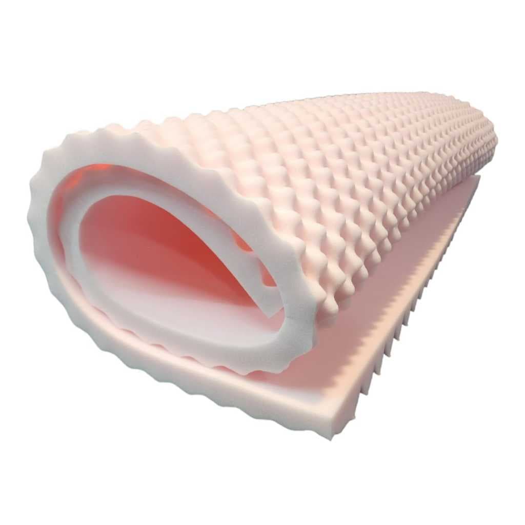 Colchão antiescaras casca de ovo rosa D33 solteiro efeito massageador