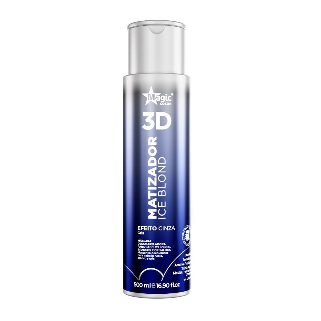 Matizador 3D Magic Color Ice Blond - Efeito Cinza - 500ml