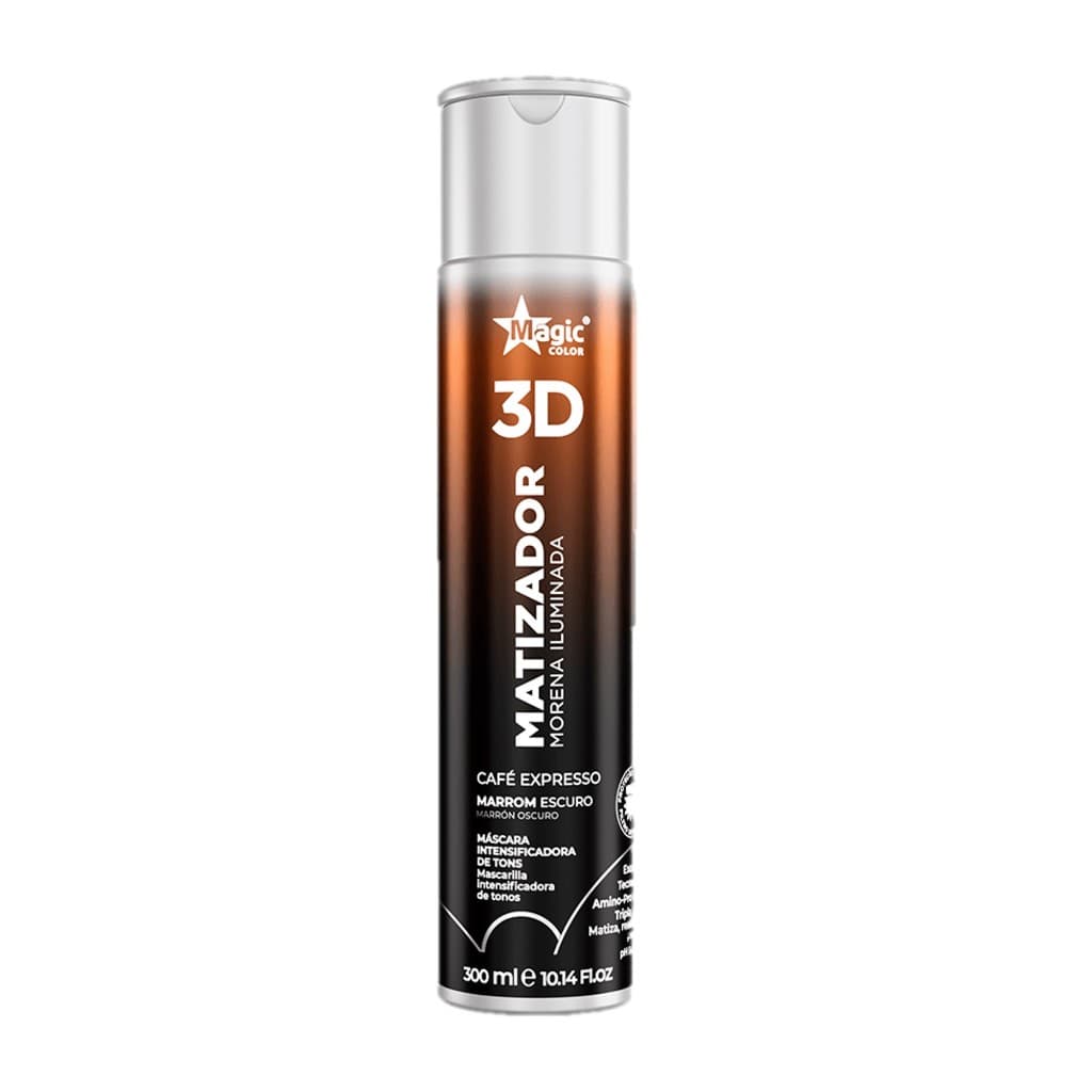 Matizador 3D Magic Color Morena Iluminada Café Expresso – Efeito Marrom Escuro 300ml