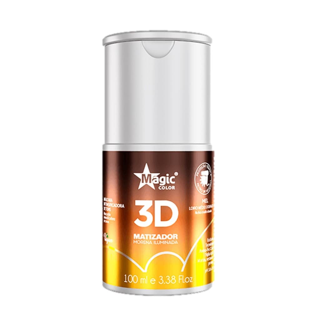 Matizador 3D Magic Color Morena Iluminada Mel – Efeito Loiro Médio Dourado 100ml