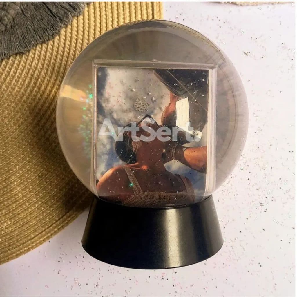 Globo de neve personalizado com foto de presente criativo, dia dos namorados, casamento, aniversário, formatura