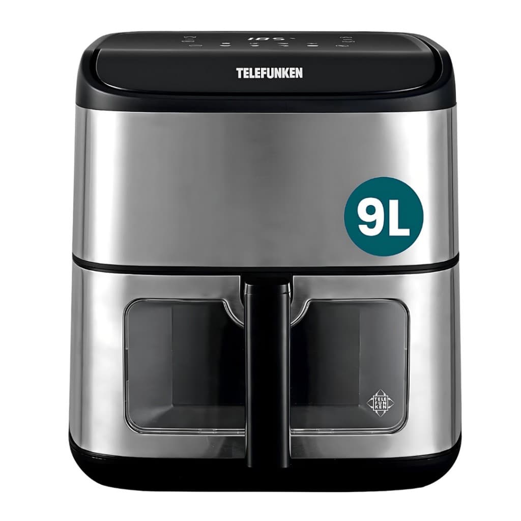 Fritadeira Airfryer Digital 9 Litros Easy Fryer 9000 Telefunken em aço inoxidável