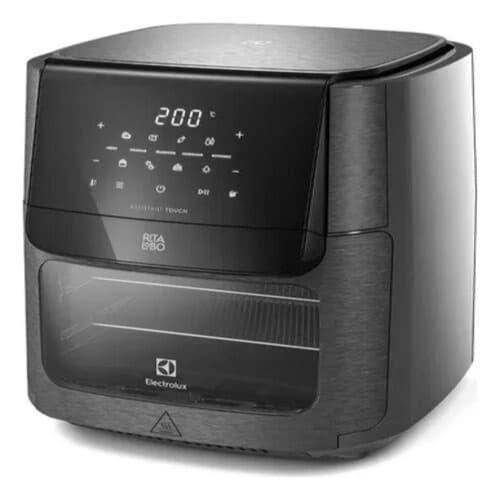 Fritadeira digital Electrolux 5 em 1, 12 litros, fundo branco