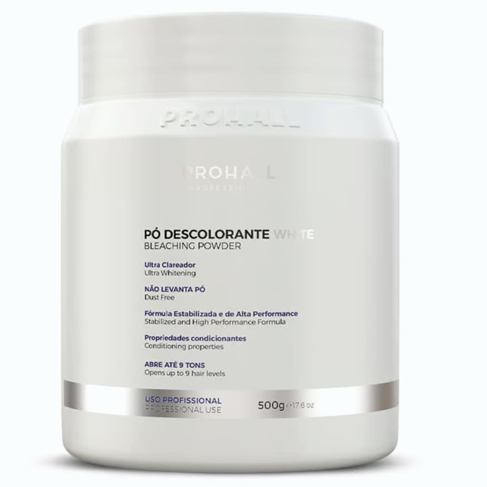Pó Descolorante Branco Ultra Clareador Abre até 9 tons 500g