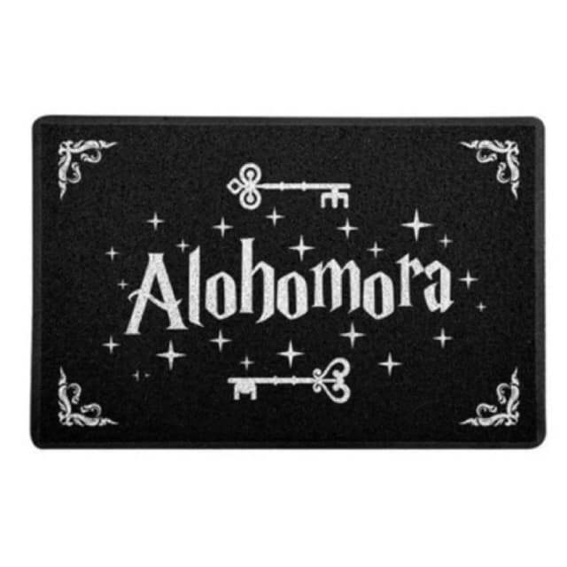 Tapete capacho vinil personalizado Harry Potter Alohomora 60x40 cm