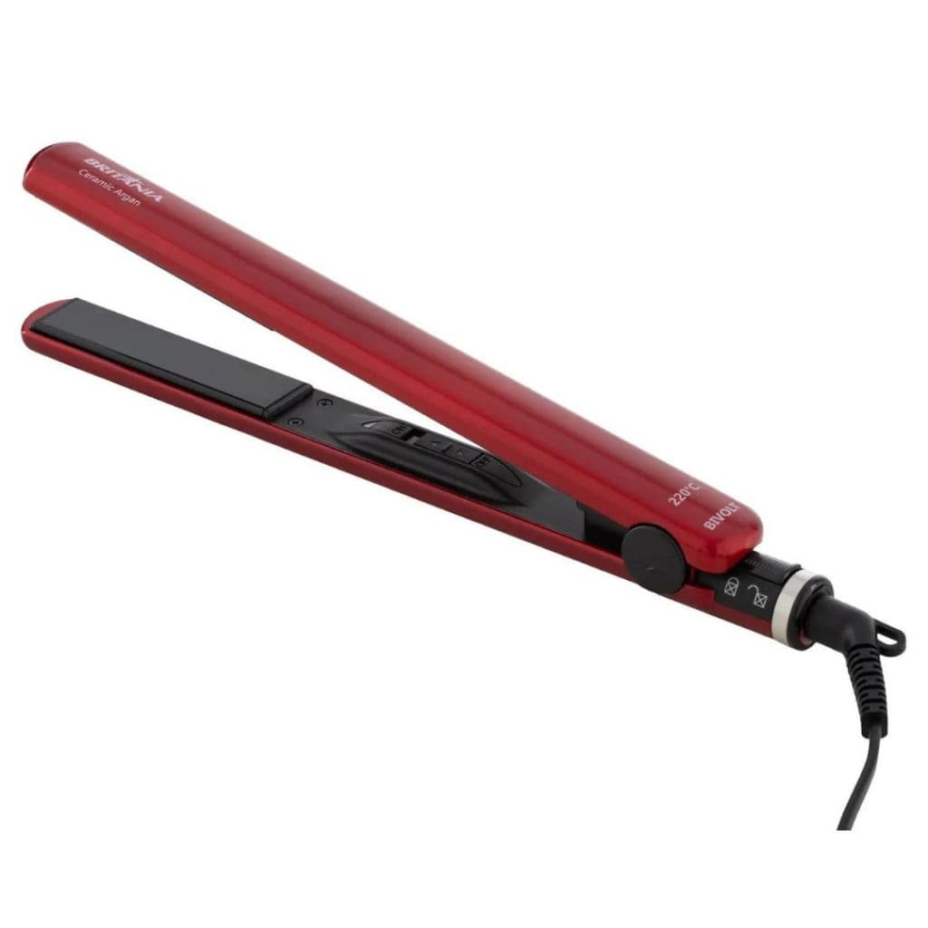 Chapinha/Prancha de Cabelo Cerâmica 220ºC - Britânia Cerâmic Argan