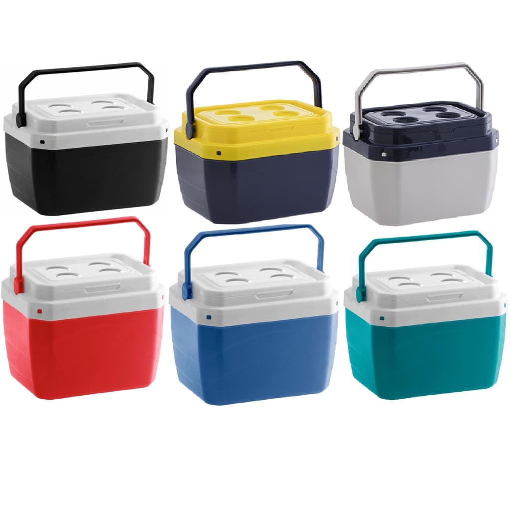 Cooler Caixa Térmica Média 17 Litros Com Alça Praia Camping Pesca Várias Cores