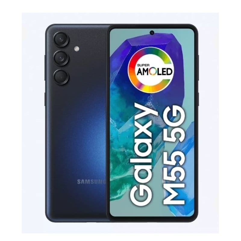 Smartphone Samsung Galaxy M55 5G 256GB 8GB 6,7” OctaCore, tela AMOLED Super, câmera tripla e flash