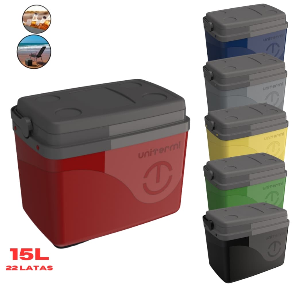 Caixa Térmica Cooler Bolsa 15 Litros Com Alça Para Praia Camping Churrasco Cerveja Refrigerante Coller