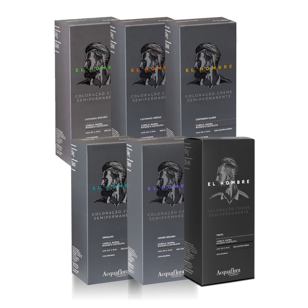 Tonalizante Masculino Acquaflora El Hombre Cabelo, barba, bigode E Costeleta