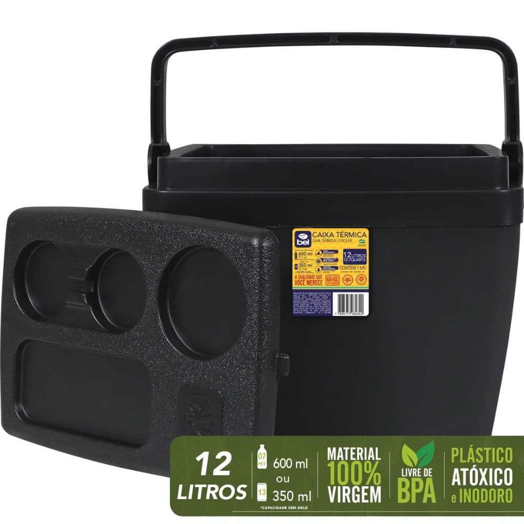 Caixa Térmica Cooler Praia Vários Tamanhos Grande Espaçosa Promoção Bel