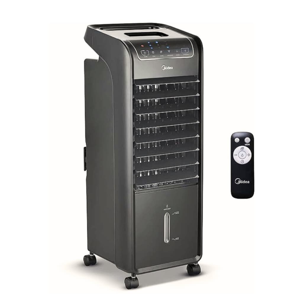 CLIMATIZADOR DE AR MIDEA 4,5 LITROS BRANCO 110V | VENTILA, UMIDIFICA, PURIFICA O AR, FILTRO COLMEIA.