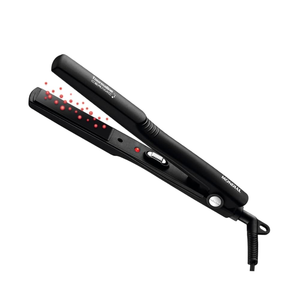 Prancha Chapinha Alisadora 200º Mondial P-15 Turmalina Ceramic Leve Pequena Portátil Compacta Bivolt