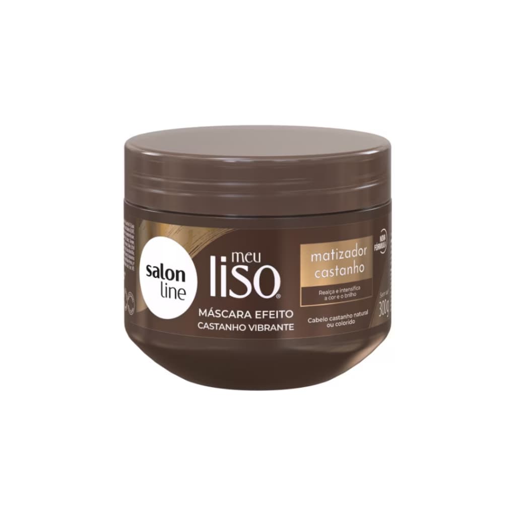 Salon Line Máscara Matizadora Castanho Radiante Meu Liso 300G