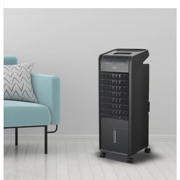 Climatizador de ar Portátil Midea 4,5lt Akaf preto/branco 110v 127v 220v