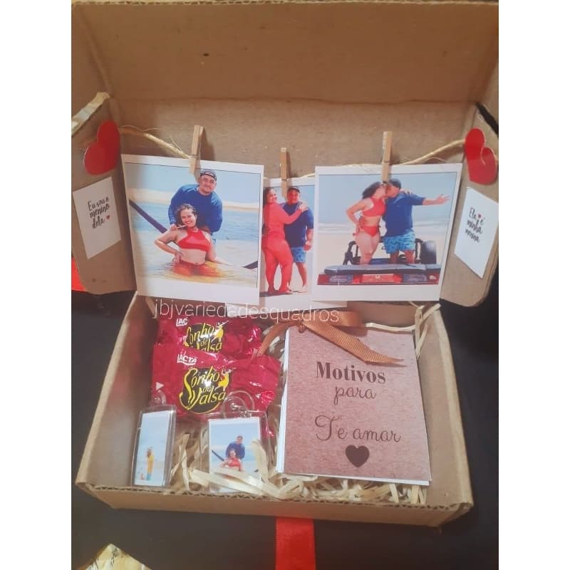 Caixa Momentos para Presentear ideias de presente presente caixa presente com foto presente para ficante Presente natal