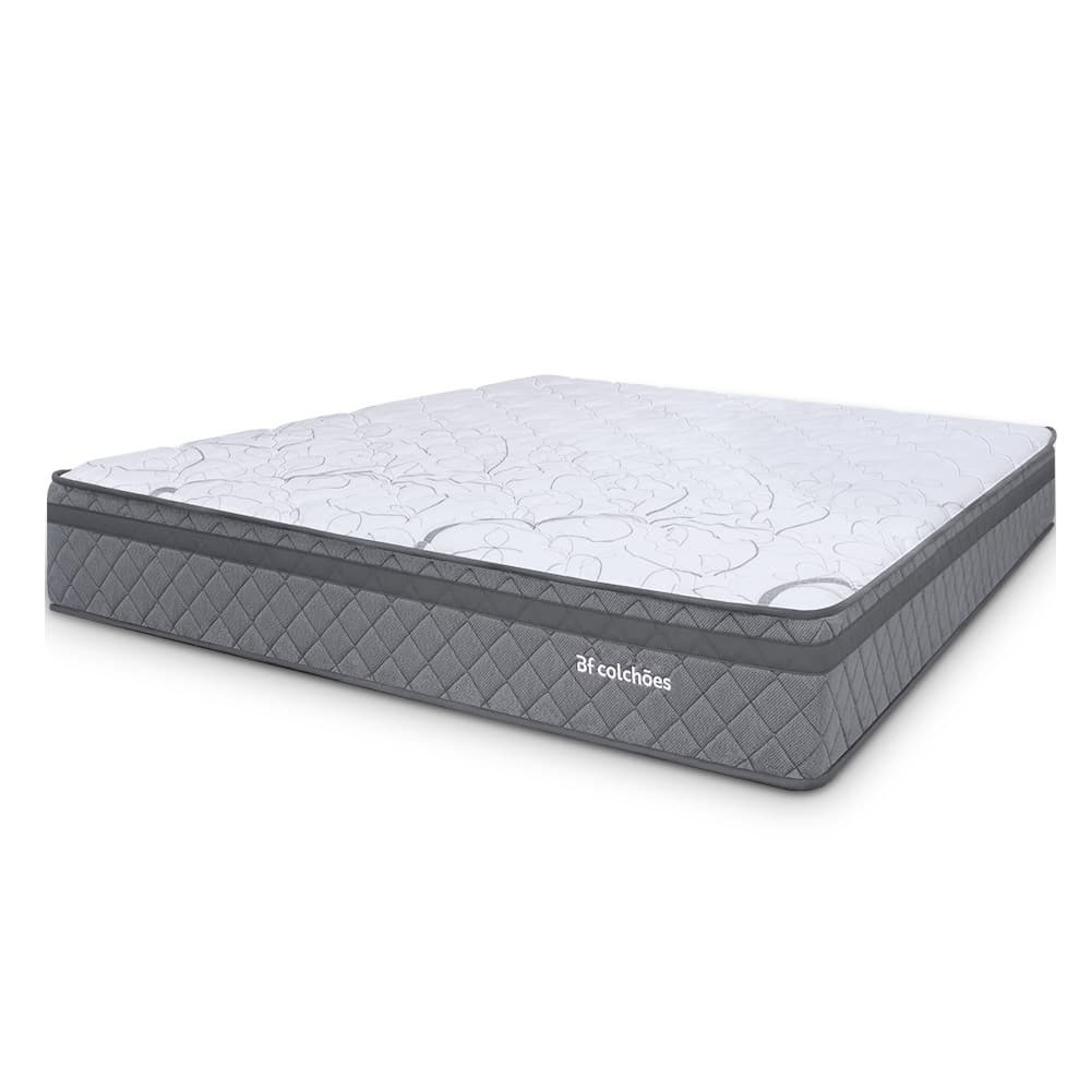 Colchão Casal Espuma D45 Extra Firme Ortopédico Antialérgico Certificado 138x188x24cm - BF Colchões
