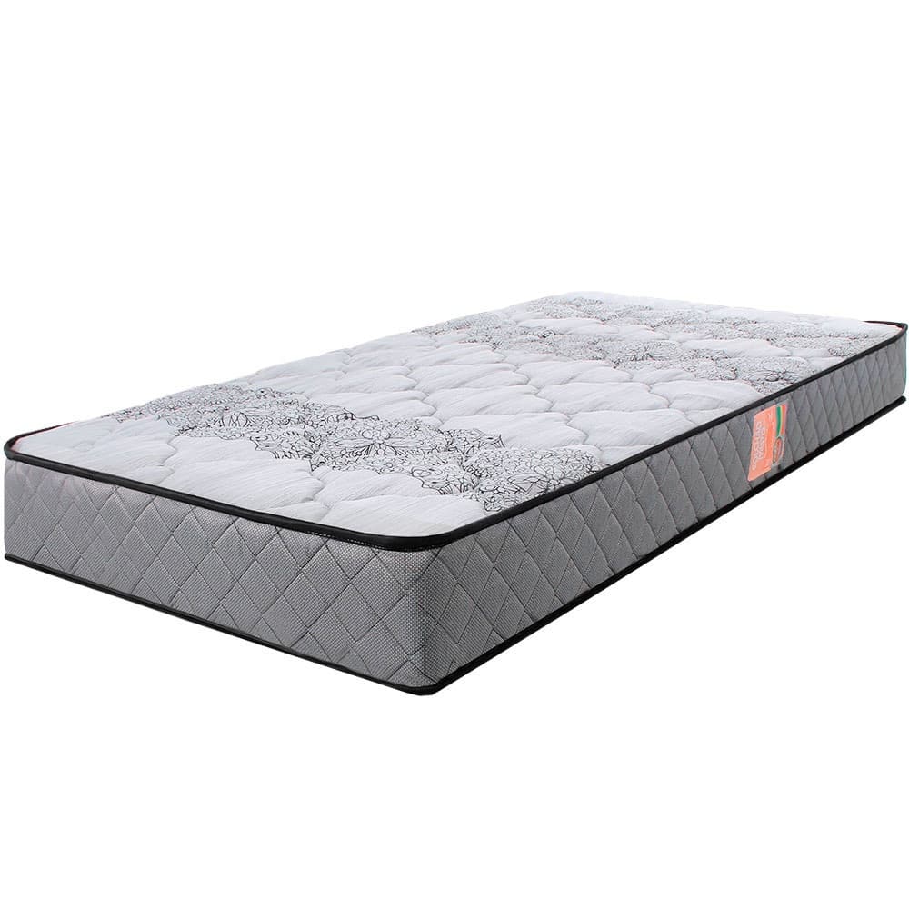 Colchão Solteiro Ortopédico Firme Espuma D33 Antialérgico Certificado 88x188x17cm - BF Colchões