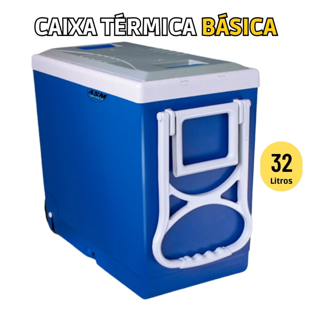 Caixa Térmica com 32 Litros de Capacidade com Rodinhas Cooler com Alça para Transporte da Arqplast