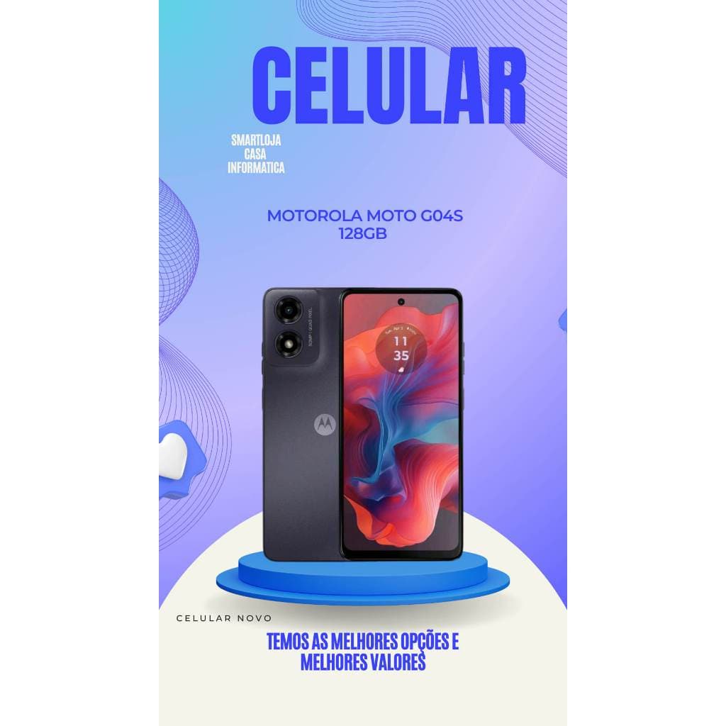 celular original Motorola Moto G04s 128gb Grafite 4 GB ram