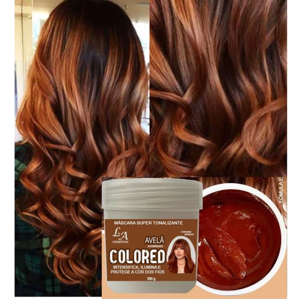 TONALIZANTE AVELÃ ACOBREADO - CHOCOLATE - MORENA ACOBREADO - 100% NATURAL ( SEM AMÔNIA)