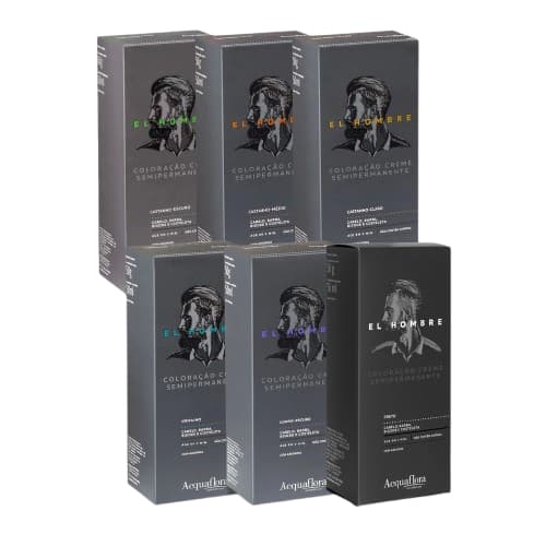 Tonalizante Masculino El Hombre Cabelo, Barba, Bigode E Costeleta - Acquaflora