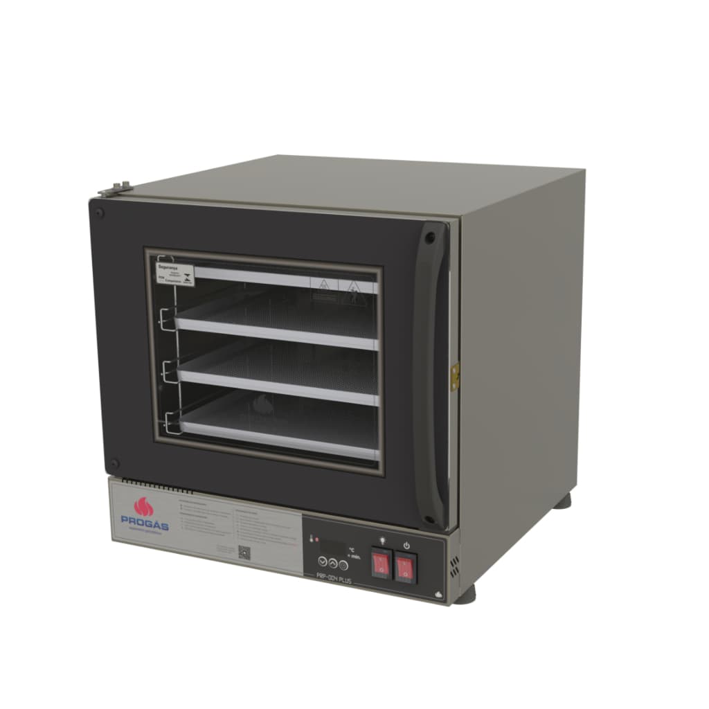Forno Elétrico Progás Turbo Fast Oven Preto 4 Esteiras PRP-004  Plus
