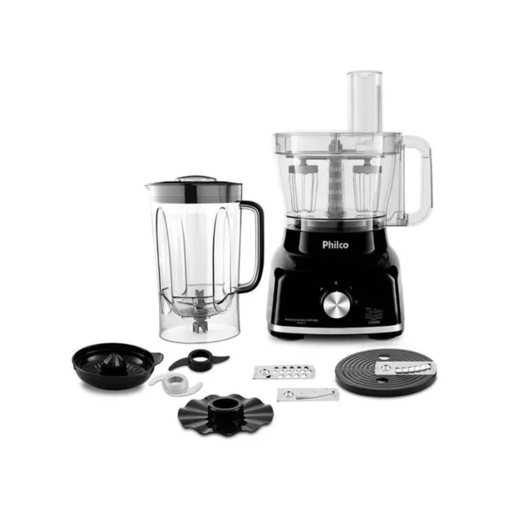 Multiprocessador/ Batedeira 1700W Pmp1600 Preto 9 Em 1 Philco