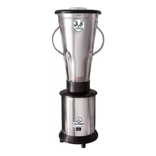 Liquidificador industrial JL Colombo 3,5 litros inox para massas, açaí e bolos
