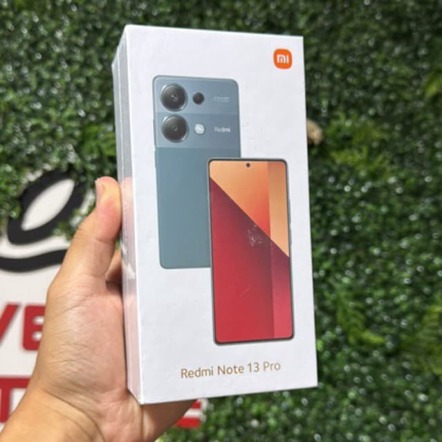 Xiaomi Redmi Note 13 Pro 8RAM 256GB caixa com smartphone cinza e vermelho