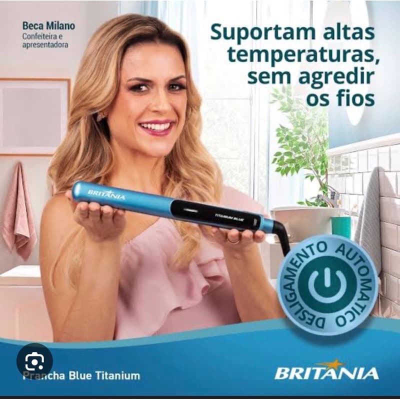 Chapinha Prancha Britânia Titanium Bivolt - Original