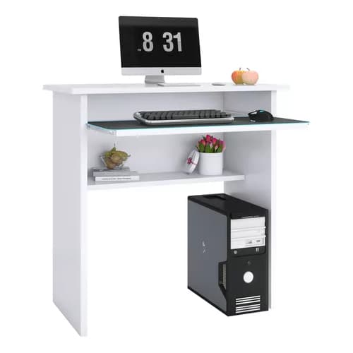 Mesa Escrivaninha Pc Com Apoio Retrátil De Teclado