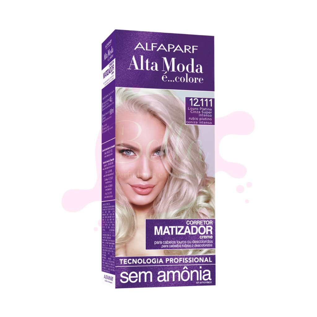 Matizador Platinado Altamoda Alfaparf 12.111 Sem Amônia Cabelo Matizado Nevou Desamarelador