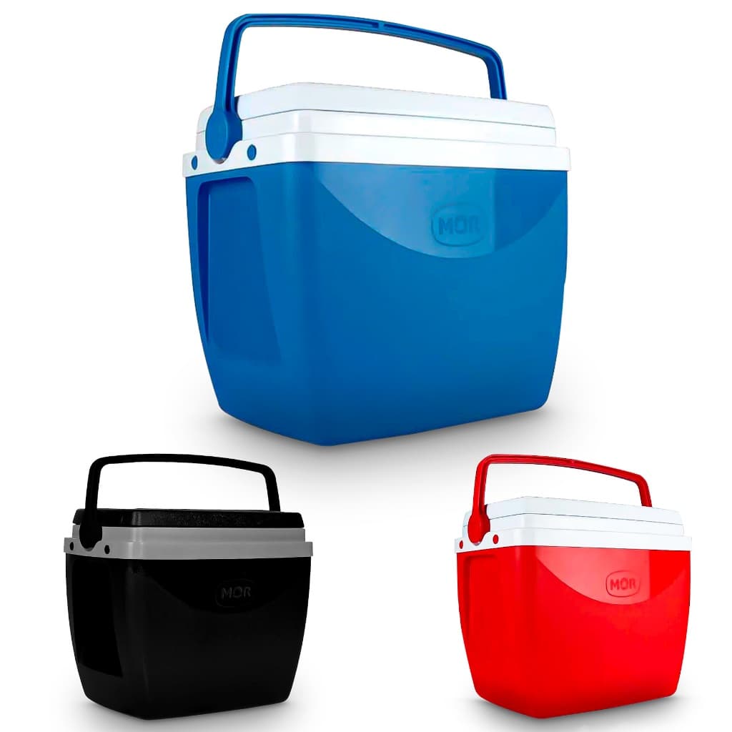 Caixa Térmica Cooler 34 Litros Até 50 Latas Praia Piscina Lazer Jardim Camping C/ Porta Copos
