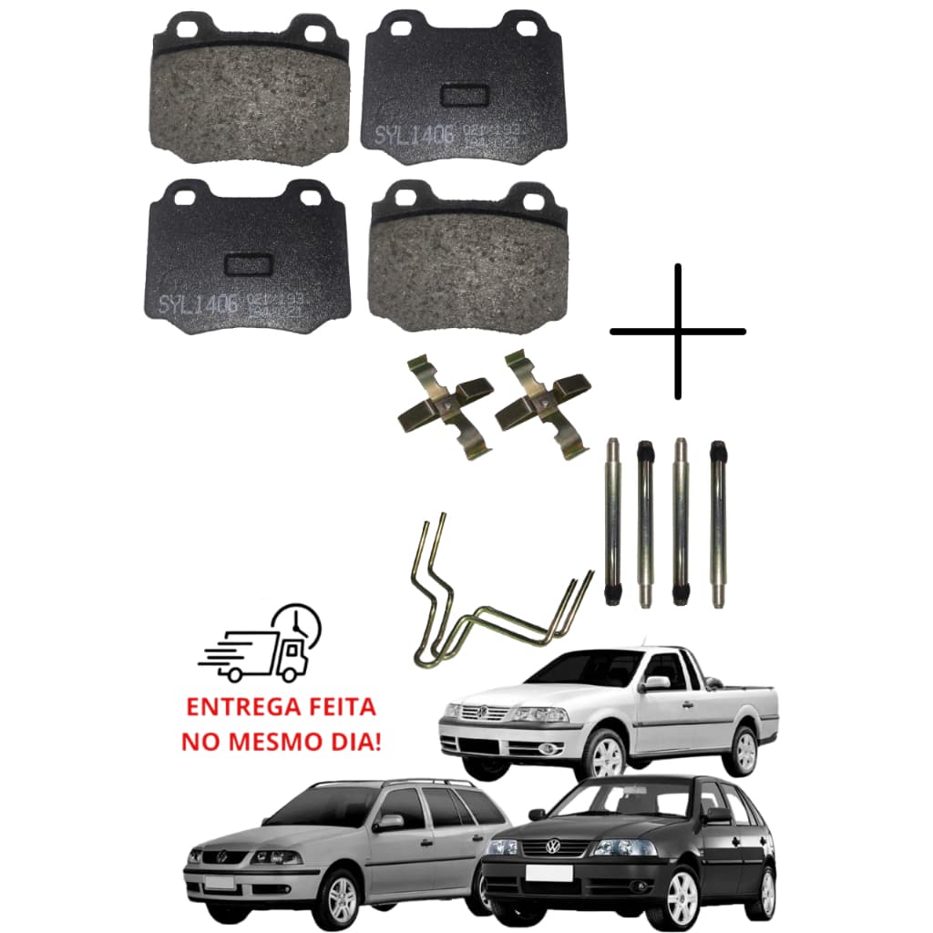 Kit pastilhas de freio Gol Parati Saveiro Voyage 1994 1995 entrega rápida