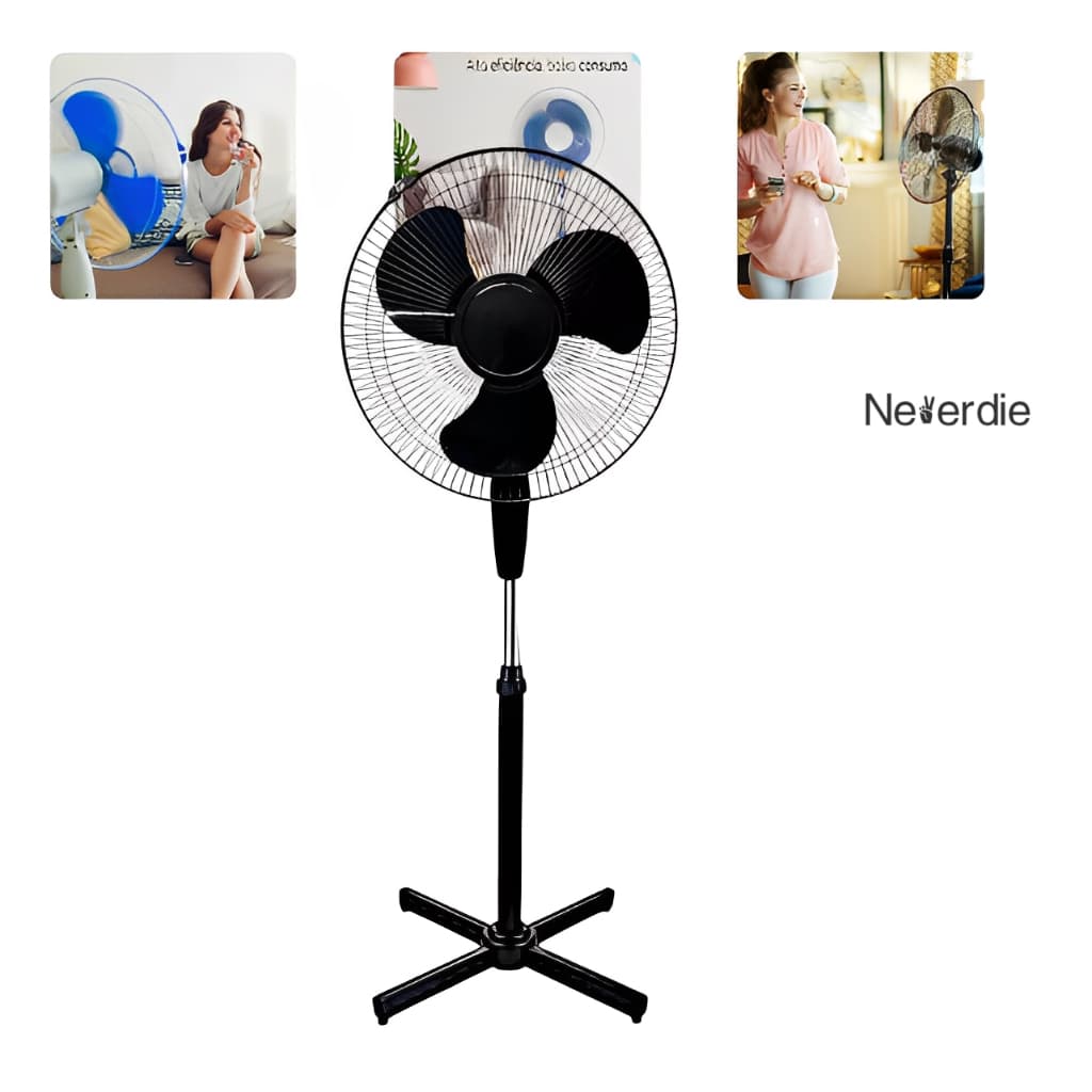 Ventilador Coluna De Chão Turbo Vento Forte 3 Velocidades