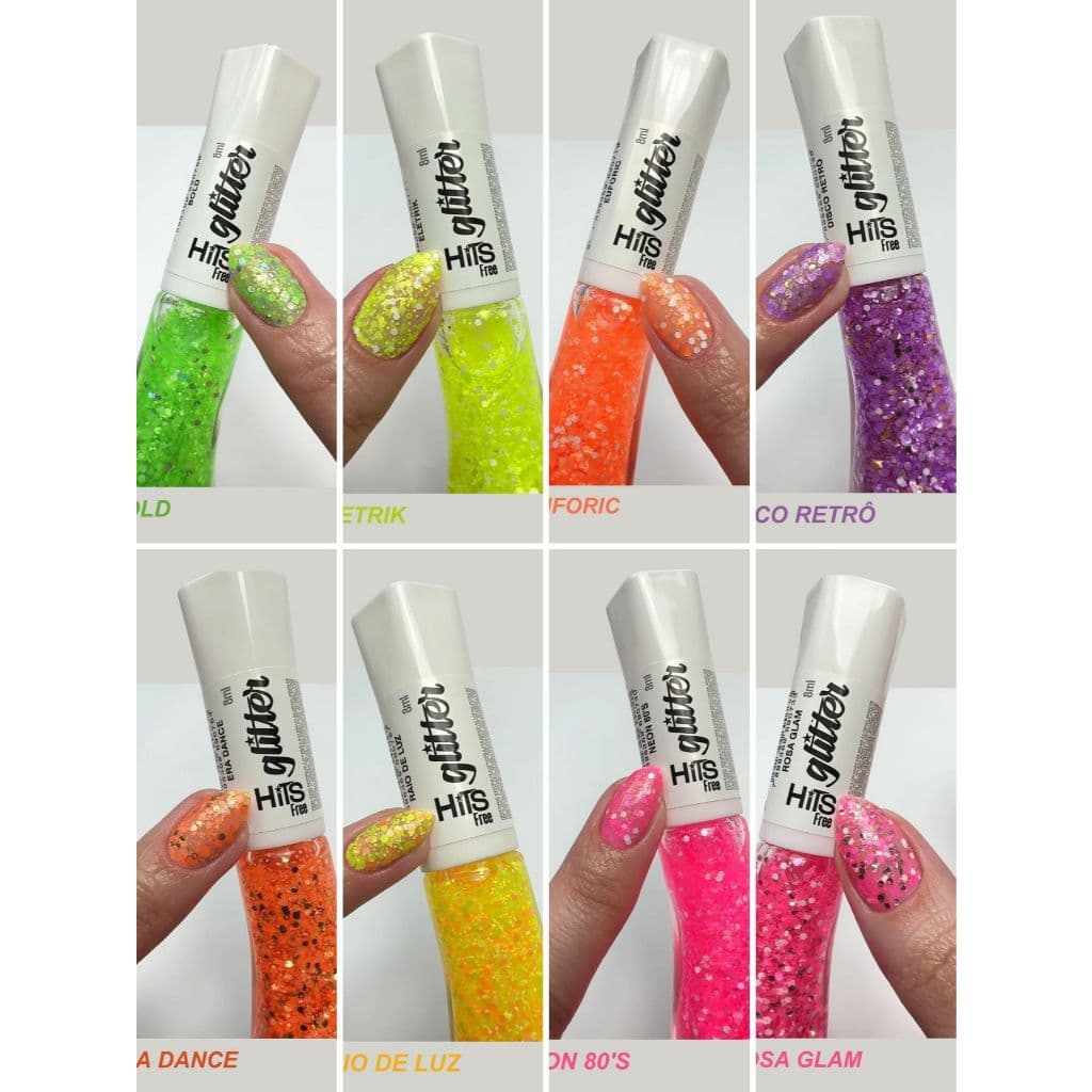 Esmalte Hits Glitter Neon Coleção Era Glam - Escolha seu esmalte
