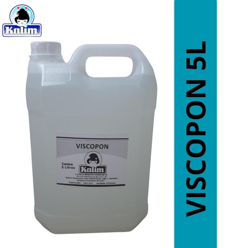 Viscopon 5 Litros Espessante Acrílico Líquido, Sintético, Para Uso em Detergentes Líquidos e Similares