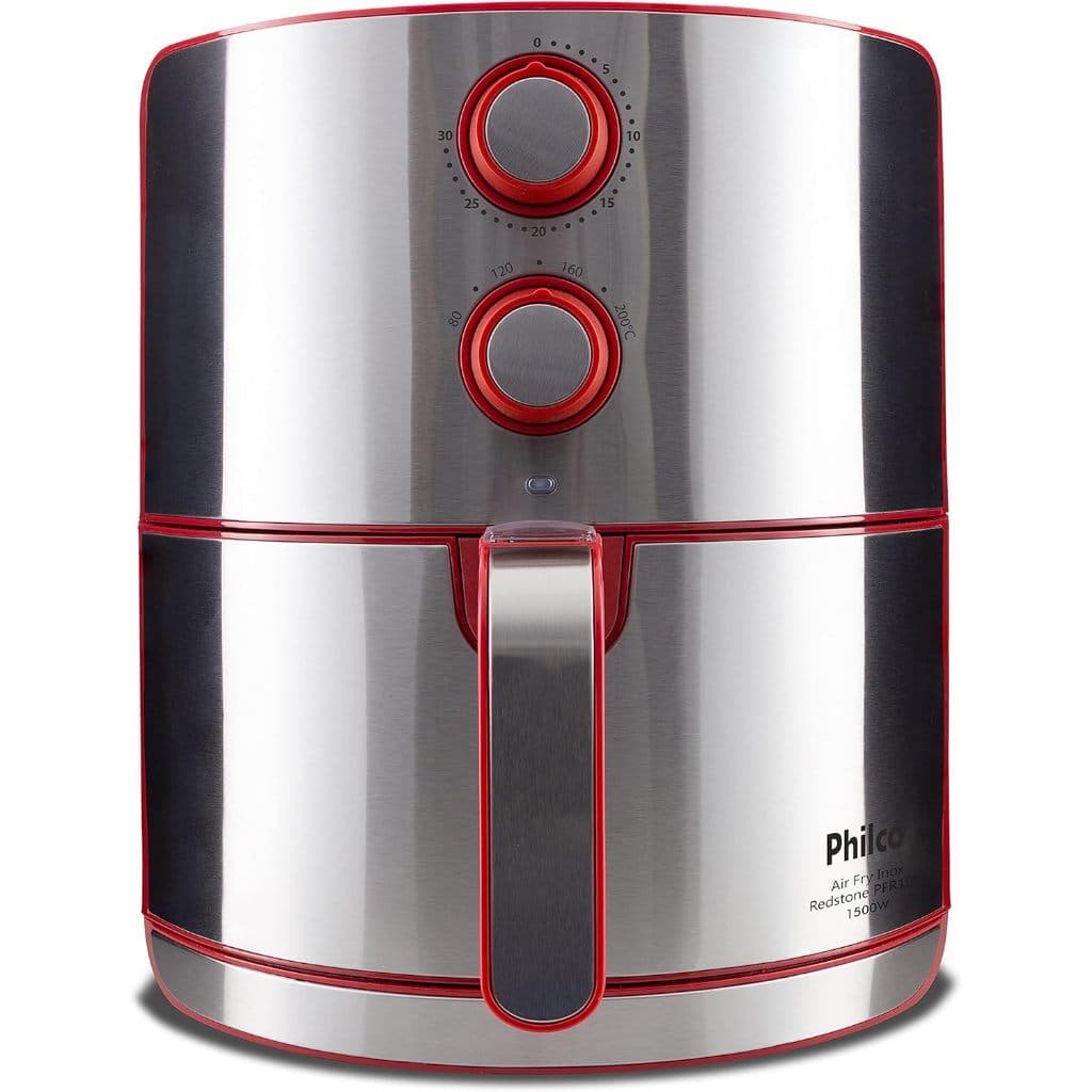 Fritadeira Elétrica Philco Redstone Vermelha Inox 4,6L