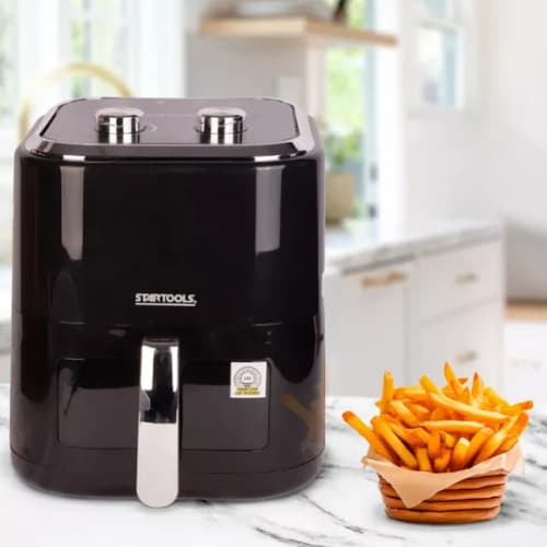 Fritadeira Air Fryer Premium 3,4l 1200w Compacta Sem Óleo Prática Potente e Eficiente Cozinha Bivolt
