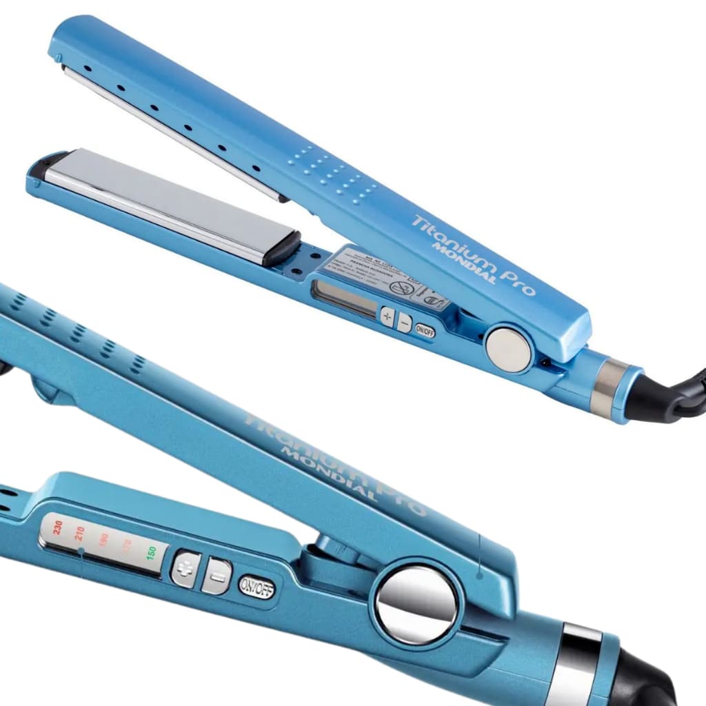 Chapinha de Cabelo Profissional 230C/450F Mondial Titanium Pro Cerâmica Progressivas e Salões de Beleza