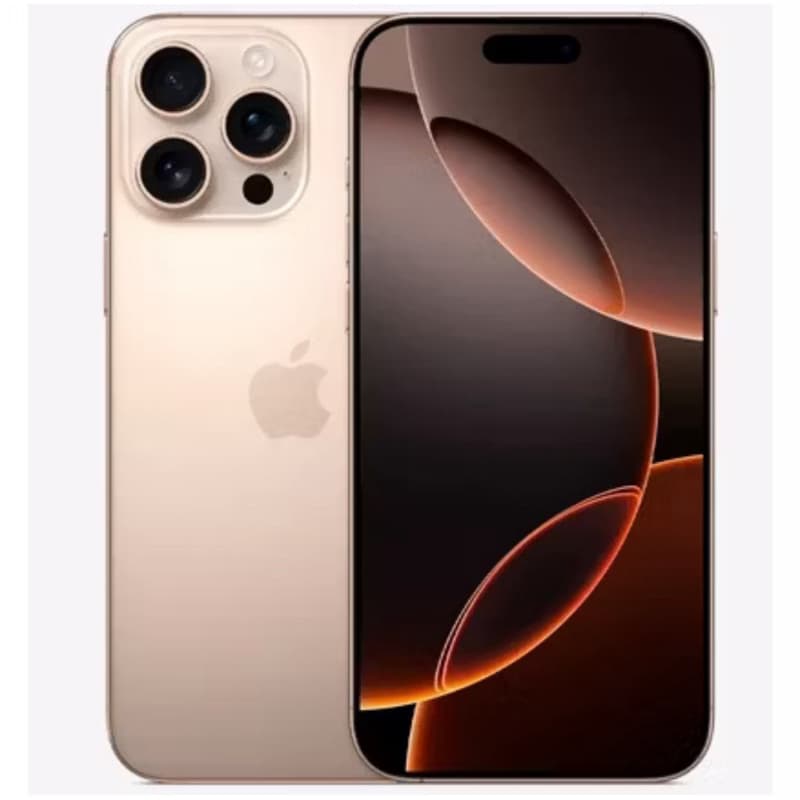 iPhone 16 Pro Max 256GB lacrado e-SIM, cor rosa pálido, fundo branco