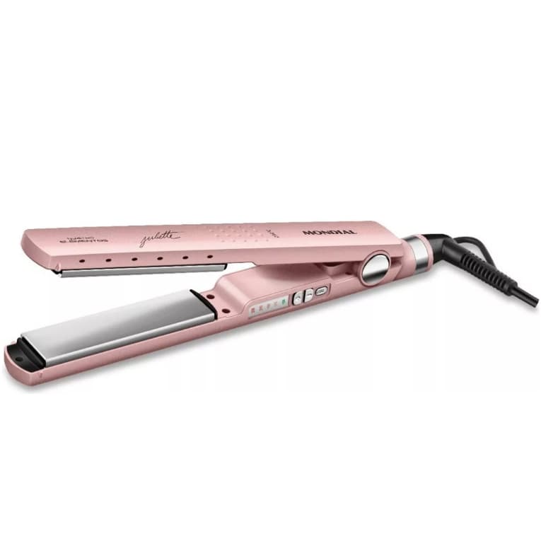 Chapinha Prancha De Cabelo Mondial By Juliette Golden Rose P-ju-01 Cabo Giratório 360° Bivolt