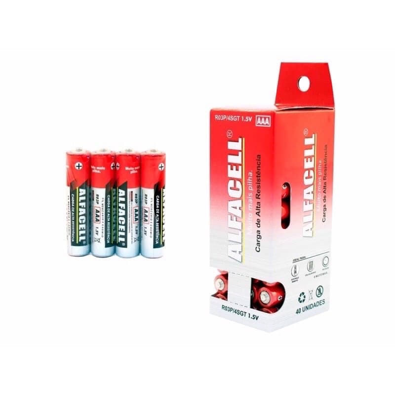 Kit de pilhas ALFACELL com 4 pilhas AA e 4 pilhas AAA
