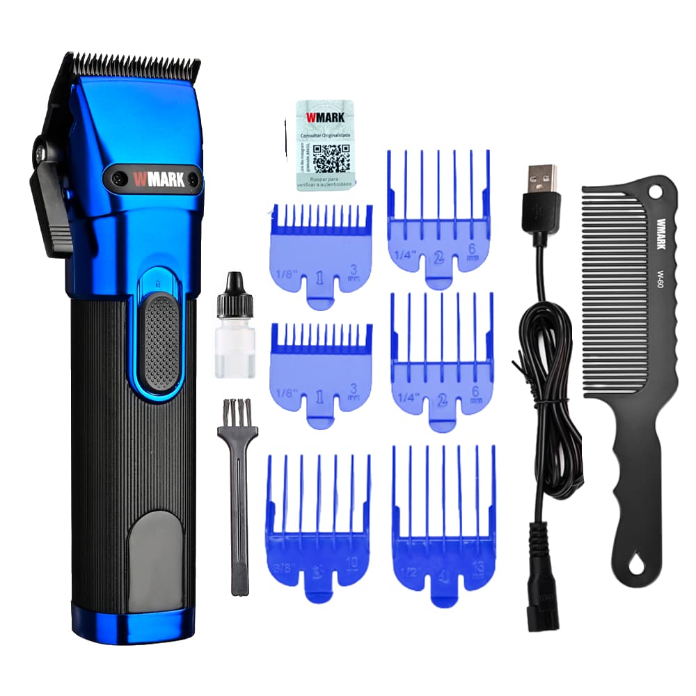 Maquina De Cortar Cabelo Wmark NG121 Display Led