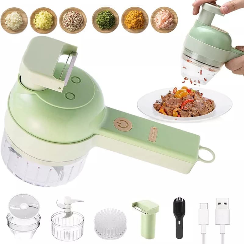 Triturador Cortador Elétrico Multifuncional Para Vegetais E Carnes Alho   Elétrico De Legumes