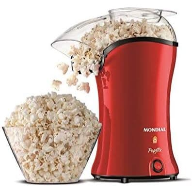 Pipoqueira Elétrica Mondial Popflix Sem Óleo 1200W PP-03 Vermelho