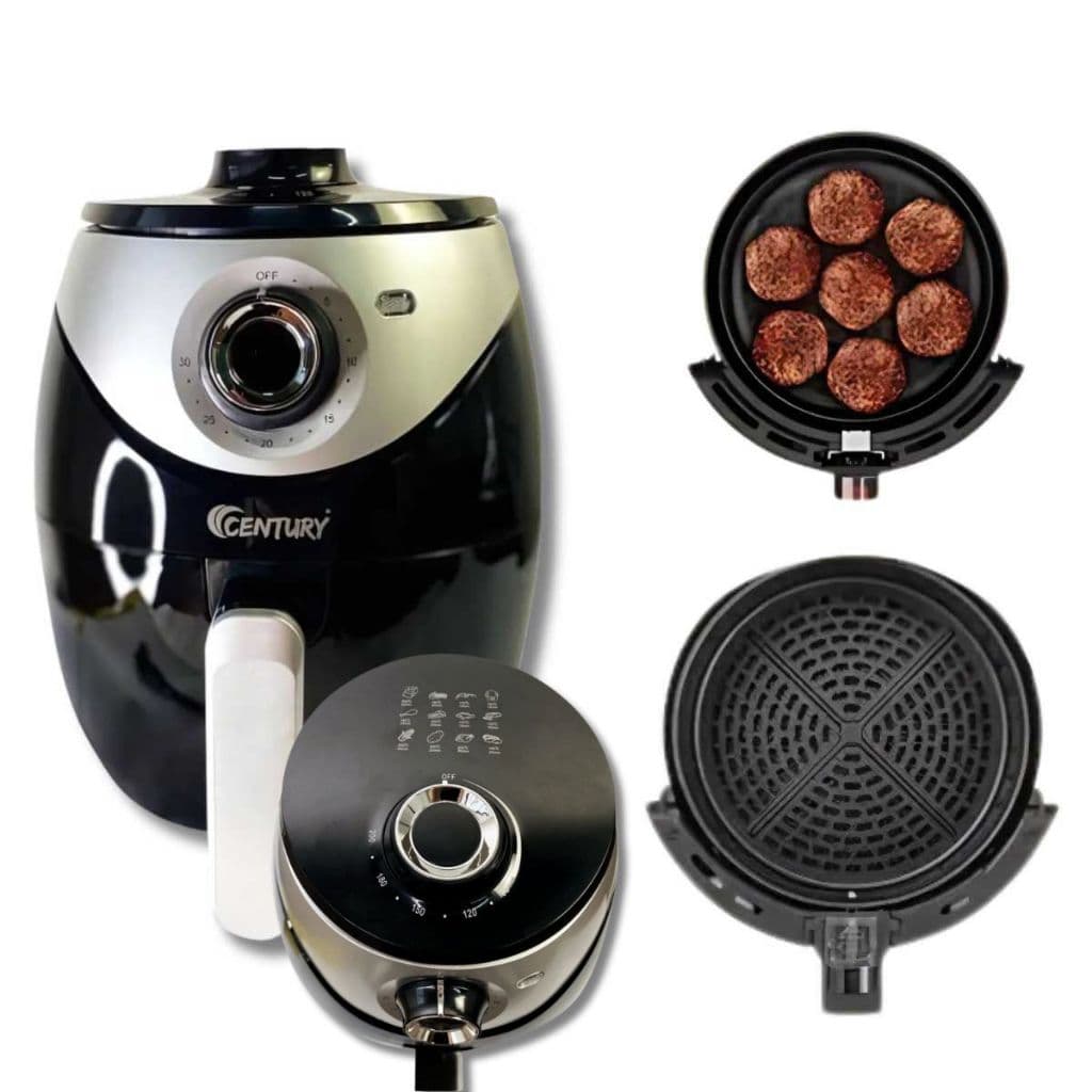 Fritadeira Elétrica Century 1500W Air Fryer Preto 220V - 3,8 Litros