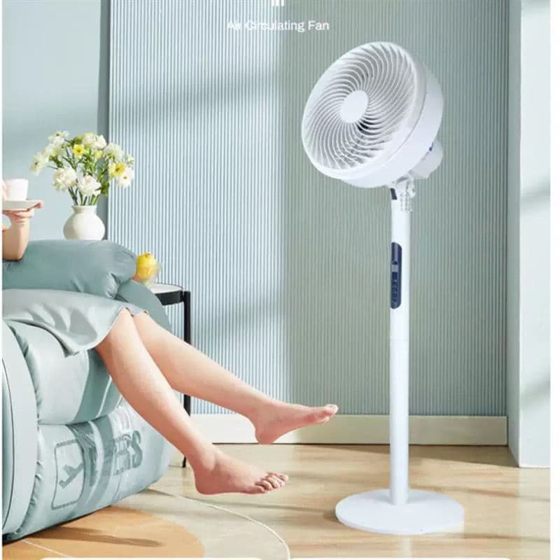 Ventilador doméstico de alta circulação de ar com controle remoto de aromaterapia 3D Ventilador de piso vertical silenci
