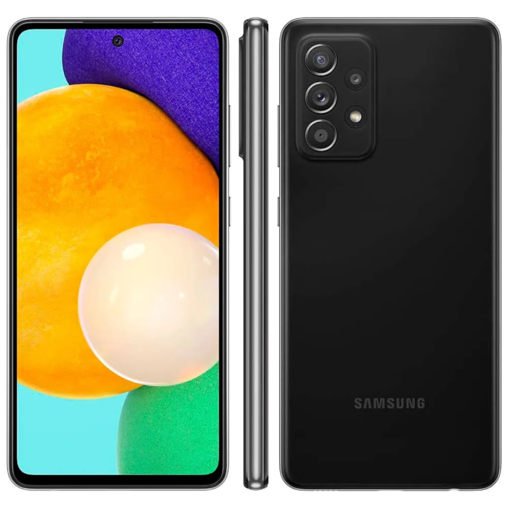 Samsung Galaxy A52 Preto 128GB - Câmera e Desempenho - Imagem traseira